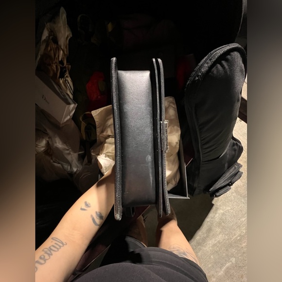 Authentic Chanel Python Black Old Medium Boy RARE - Picture 4 of 13